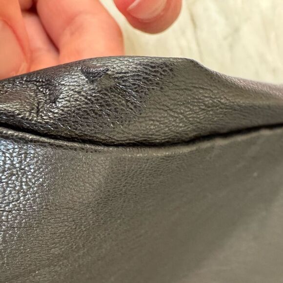 Wilfred The Melina Vegan Leather Straight Leg Pants Size 4 Black - Picture 10 of 13